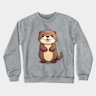 Cartoon Cute Kawaii Adorable Otter Crewneck Sweatshirt